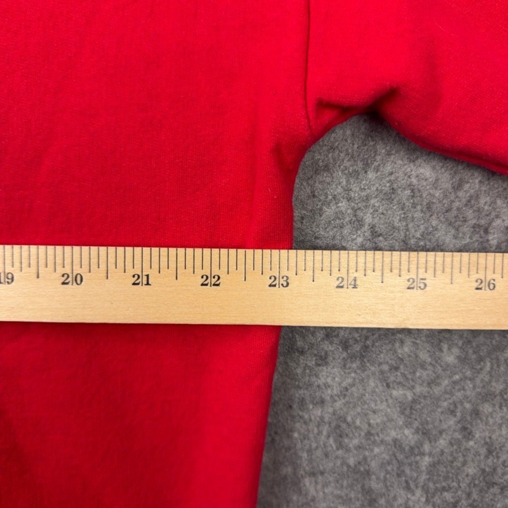 Budweiser Sweatshirt Men Small Red Here Comes The King Crewneck Pullover Sweater - Picture 6 of 9